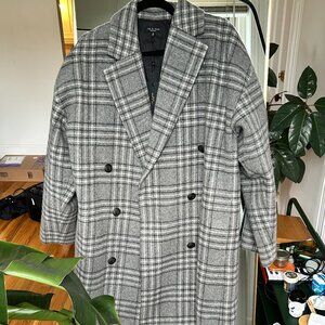 Thea Plaid Double Breasted Wool Blend Coat - Rag and Bone (NWT)